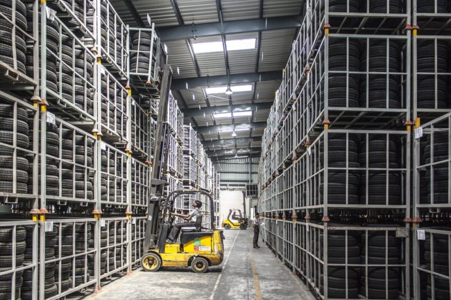 warehouse forklift workers