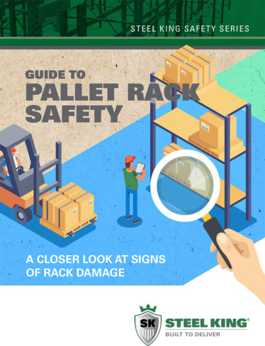 Steel king guide pallet rack safety cover