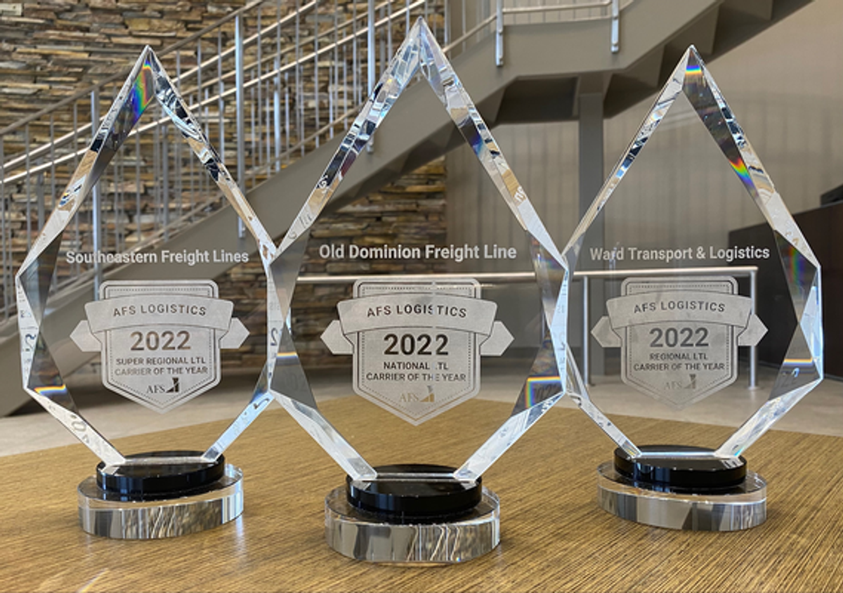 AFS announces winners of company’s inaugural LTL Carrier of the Year award