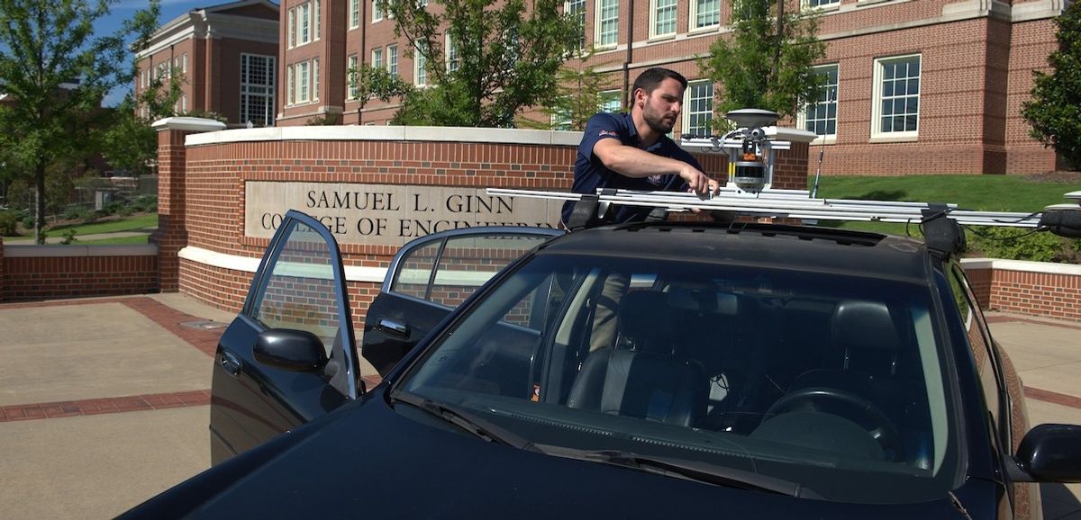 Auburn University's autonomous vehicle research facility