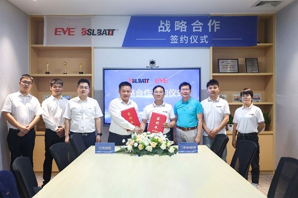 BSLBATT and EVE sign battery cell strategic cooperation agreement