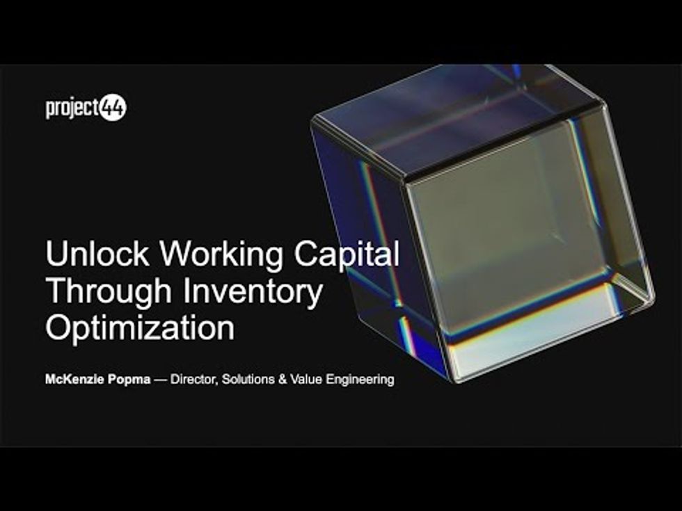 CSCMP EDGE 2023 Innovation Theater: Unlock Working Capital Through Inventory Optimization - project44