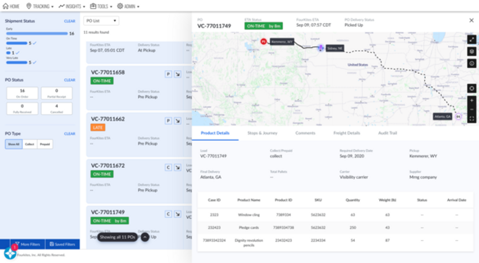 FourKites Introduces Industry-First Multimodal  Purchase Order Lifecycle Visibility 