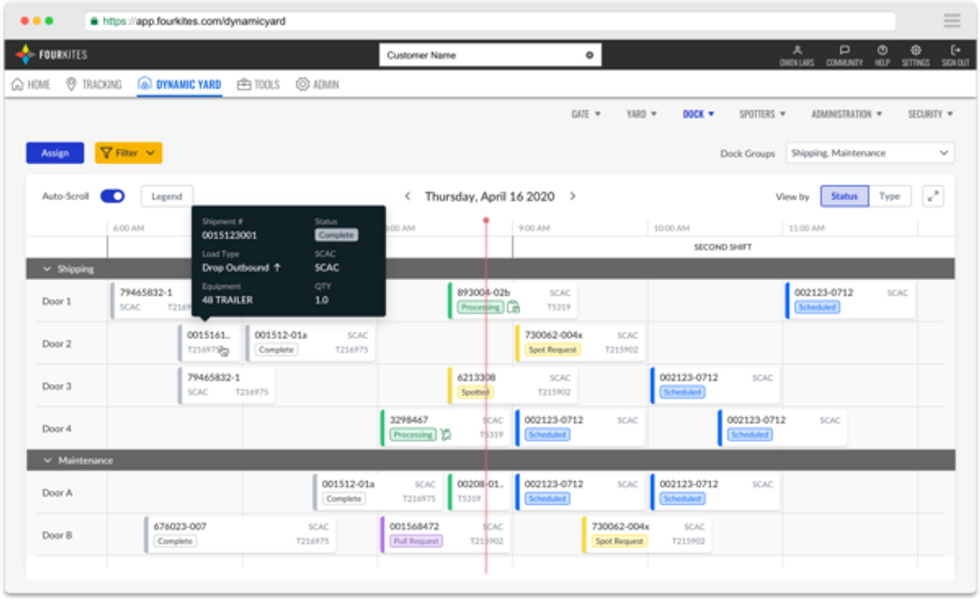 FourKites Releases Integrated Dynamic Yard Solution