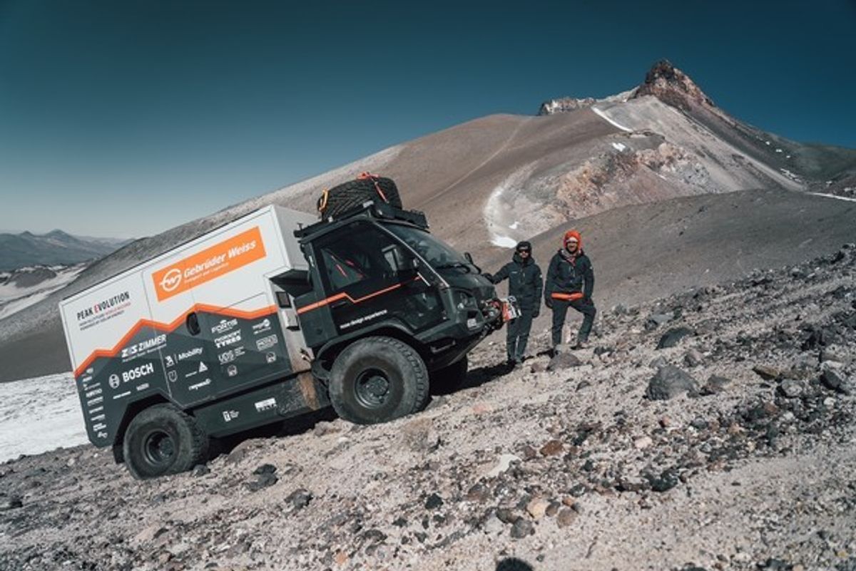 Gebrüder Weiss Peak Evolution Team Achieves New World Record for E-vehicles Altitude