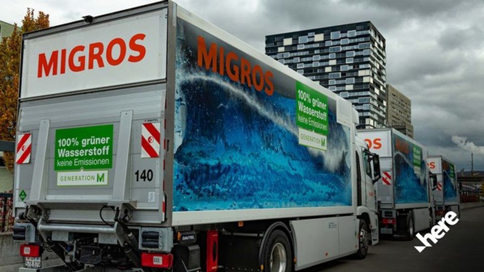 HERE and leading Swiss retailer Migros offer CO₂ Insights for shippers and fleet operators