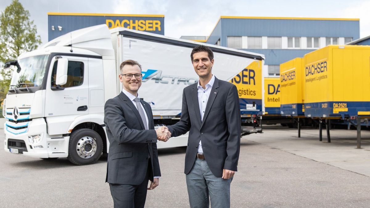 Dachser launches test operations with Mercedes-Benz eActros, an all-electric 18-ton truck