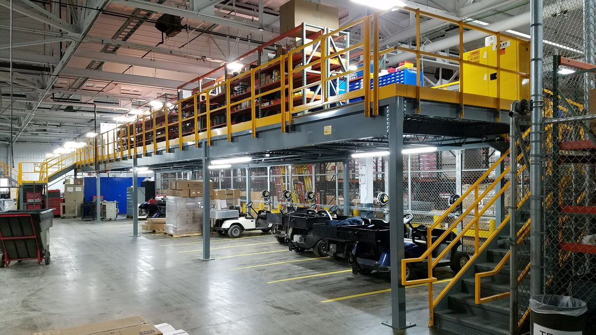 Panel Built Steel Mezzanine Transforms Maintenance Area