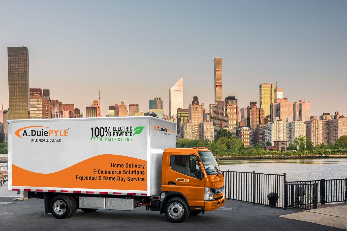 A. Duie Pyle Implements Two Emission-Free Electric FUSO eCanter Trucks to Service the New York City