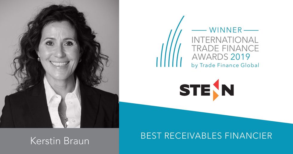 Stenn International Announced Best Receivables Financier at TFG International Trade Finance Awards