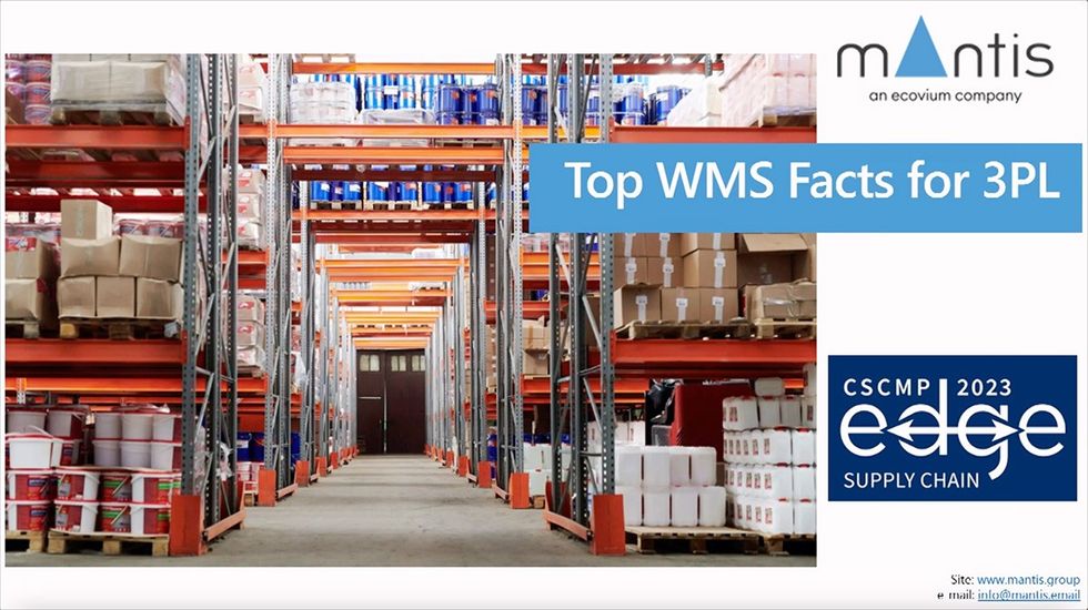 CSCMP EDGE 2023 Ask the Experts: Top WMS Facts for Your 3PL Business - Mantis