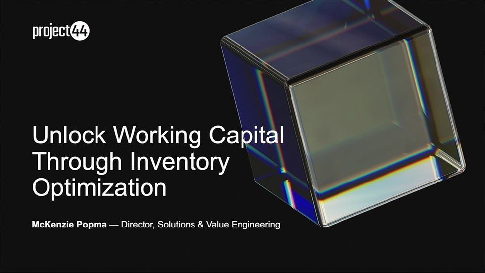 CSCMP EDGE 2023 Innovation Theater: Unlock Working Capital Through Inventory Optimization - project44