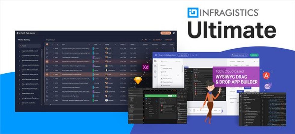 Infragistics Adds Low-Code Features & UI/UX Controls for Major Frameworks in Ultimate 22.1 Toolkit